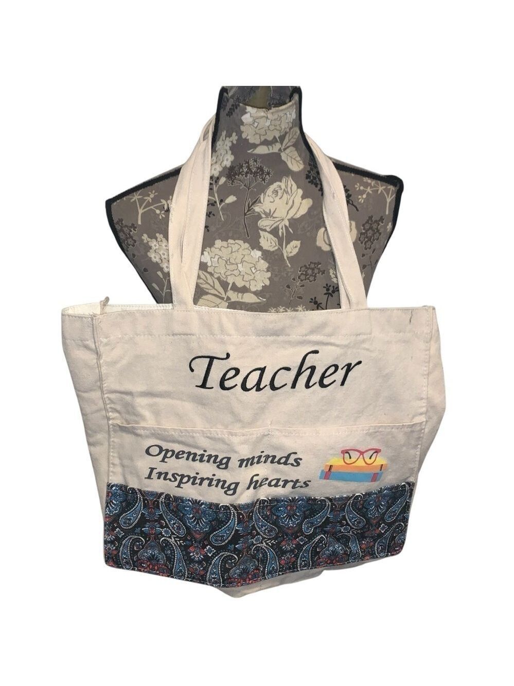 Teacher Canvas Tote Bag